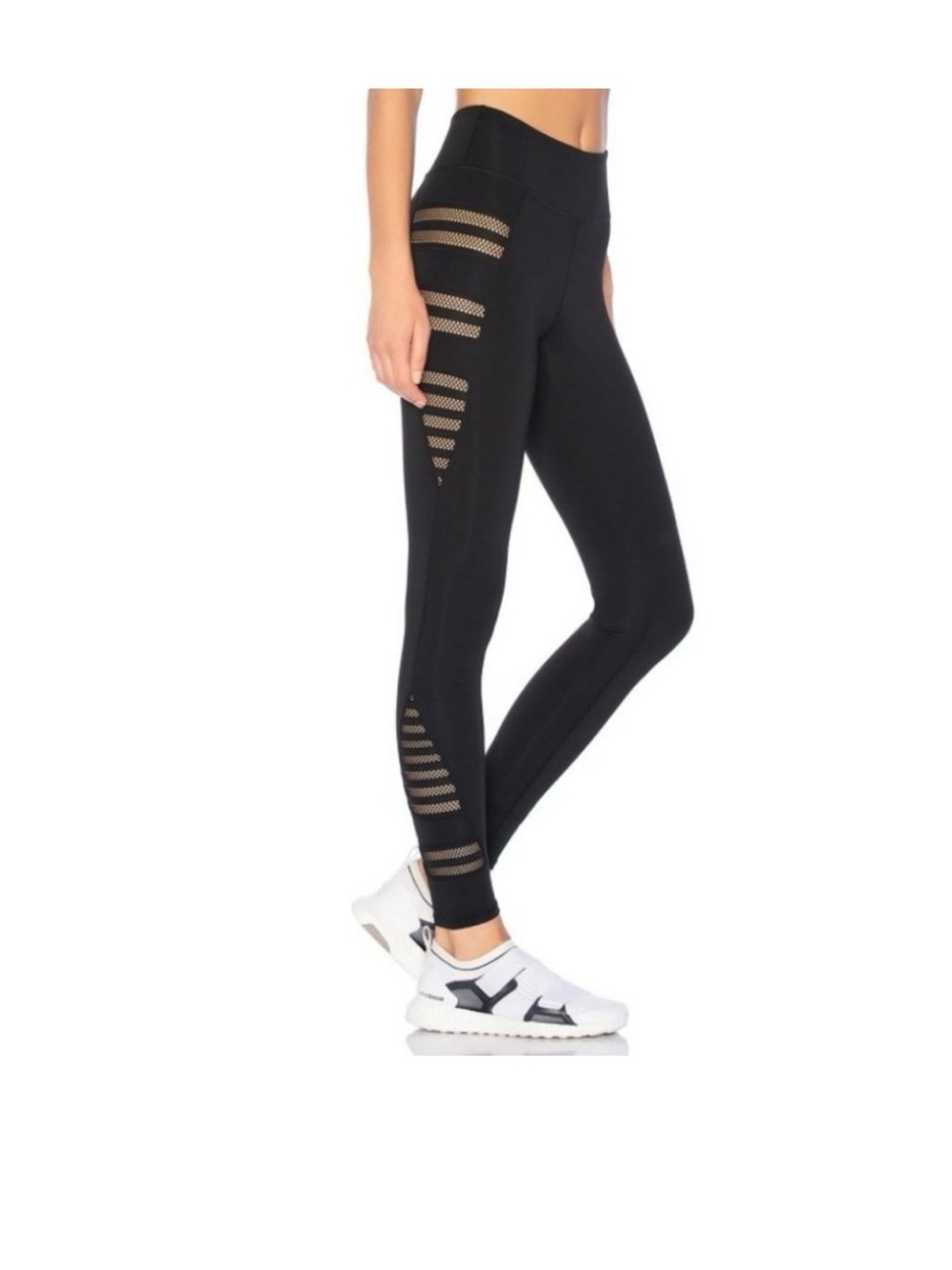 Lovewave Angela black mesh inset leggings